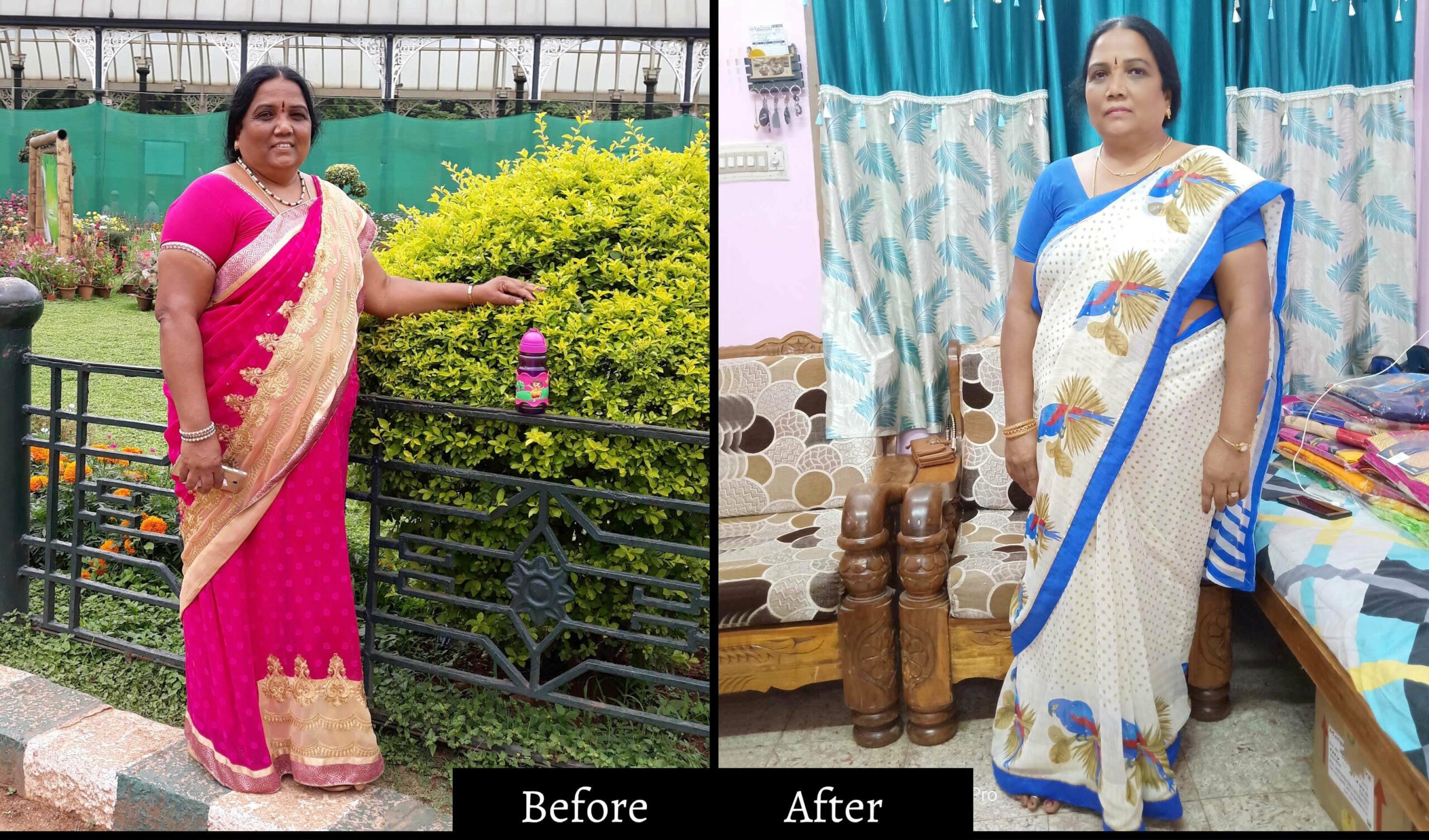 Rajalakshmi before and after weight loss