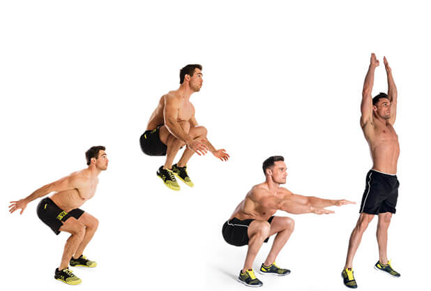 Combine Pike Jumps & Squat Jumps Combine Pike Jumps & Squat Jumps
