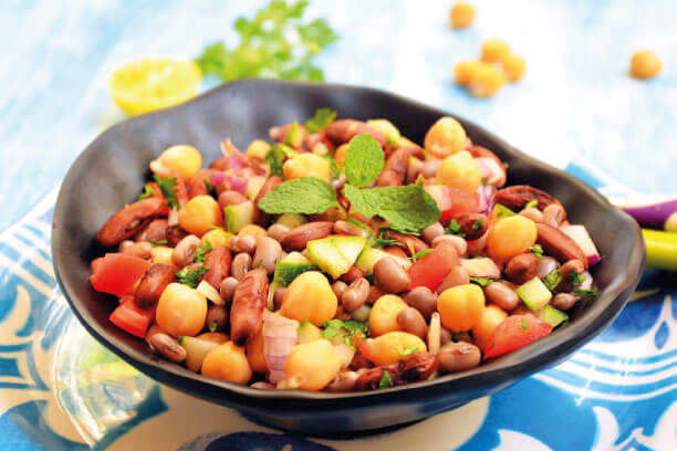 Kabuli Chana & Red Kidney Bean Salad Kabuli Chana & Red Kidney Bean Salad