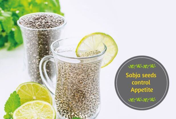 Sabja seeds control appetite Sabja seeds control appetite