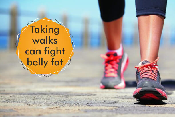 Walking can be helpful in reducing belly fat Walking can be helpful in reducing belly fat