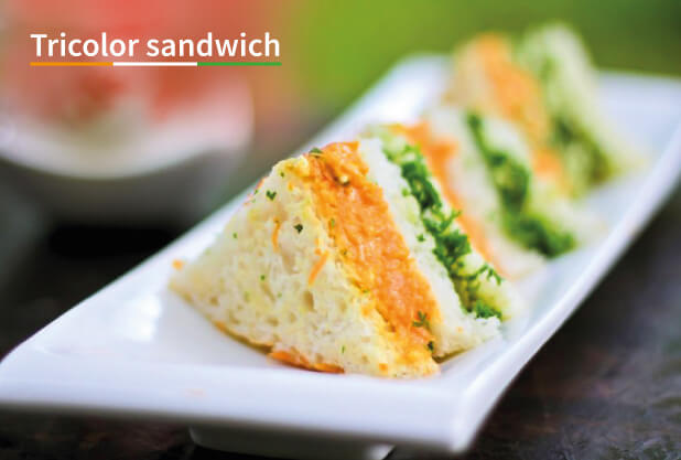Tricolour sandwich Tricolour sandwich
