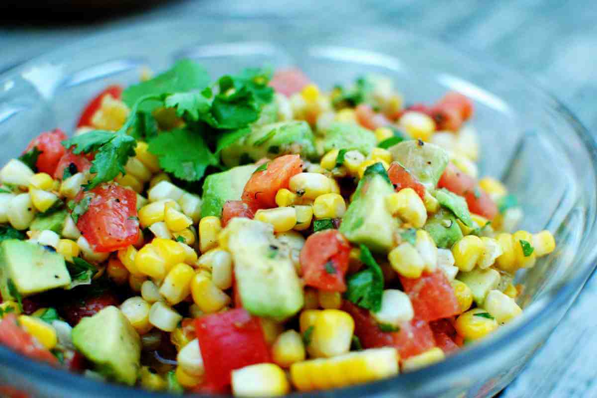 avocado recipes Avocado and corn salad