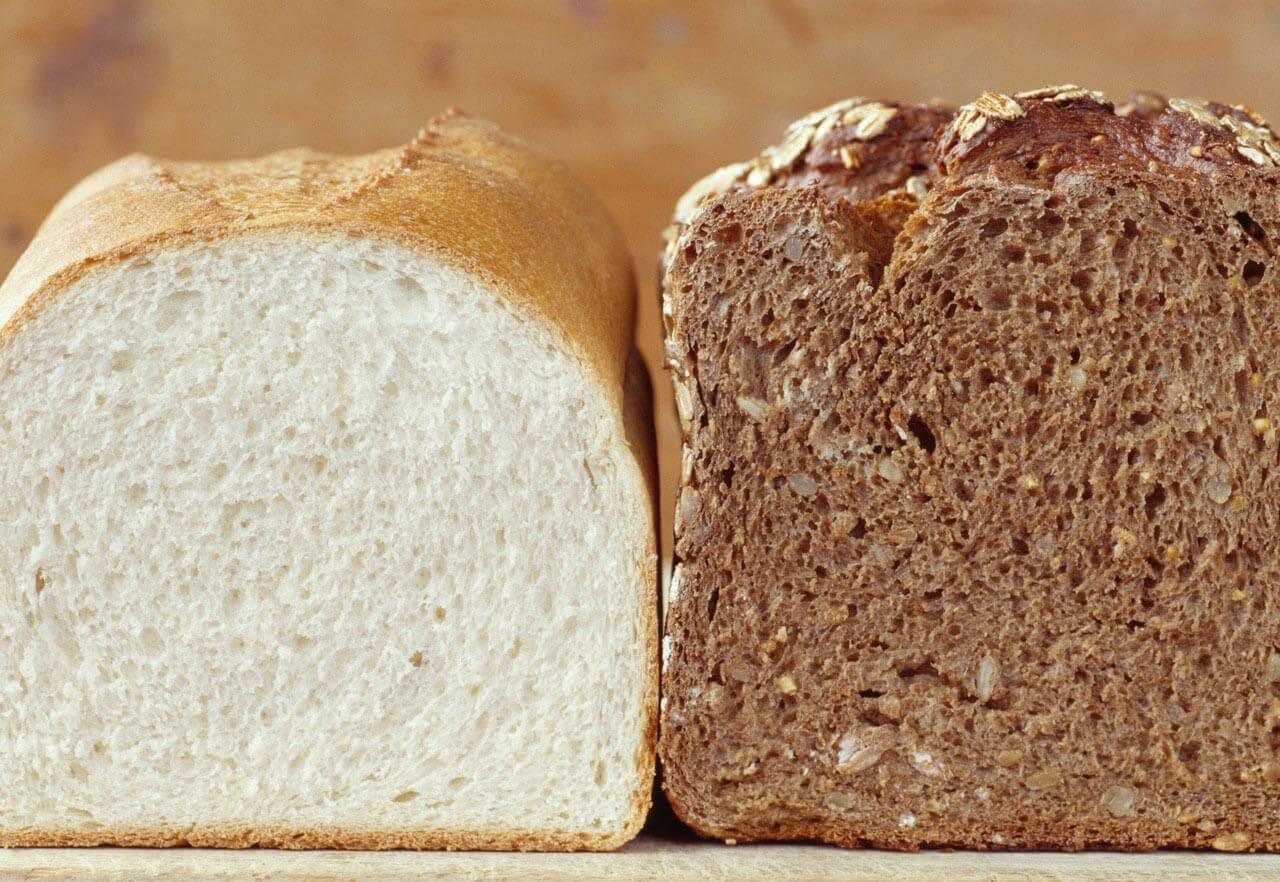 Have a mixed diet White bread and brown bread --- Image by © Royalty-Free/Corbis