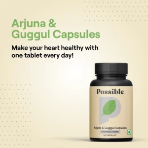 Arjuna Guggul Capsules Herbs for Natural Heart Care